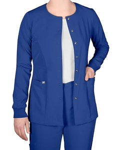 Summer Fashion Medical Uniforms <b>for</b> Women <b>Men</b> V-neck Nursing Outfits 4-Way Stretch Scrubs Sets Polyester Spandex Woven Top Pants - Product Image 4