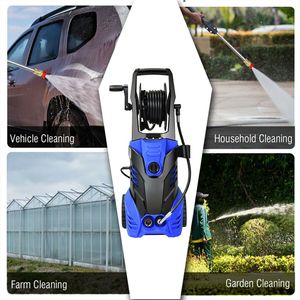 Nettoyeur haute pression électrique 3000 PSI avec 5 buses et enrouleur de tuyau, nettoyeur haute capacité efficace - Product Image 2