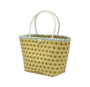 Customized Yellow And <b>Grey</b> Woven Plastic Shoulder Handbag And Handmade <b>Bag</b> Trendy Daily Shopping <b>Tote</b> <b>Bag</b> - Product Image 1