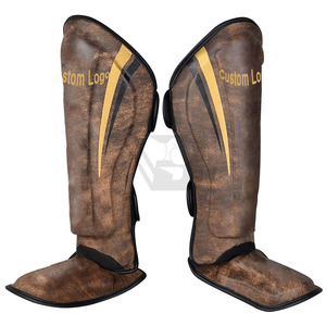 Protège-tibias professionnels personnalisés en PU de haute qualité pour la boxe, personnalisation OEM - Product Image 4