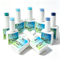 Vernis à ongles gel vegan écologique sans HEMA - 15 ml, haute saturation, vernis gel UV LED à retirer par trempage pour le nail art professionnel