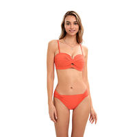 Conjunto de Bikini Push-Up para Mujer, con Logotipo Frontal Estilo USA, Dos Piezas, Secado Rápido, Ligero, Traje de Baño para Verano, Playa, Piscina, Vacaciones, Moda