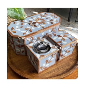 Juego de quemador de incienso Bakhoor con incrustaciones de hueso de madera, caja para incienso Mubkhar, bandeja de aromaterapia, decoración religiosa - Product Image 4