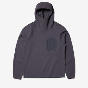 Sudadera con Capucha de Poliéster Tejido para Hombre, Talla Grande, Color Sólido, con Cremallera y Bolsillo en el Pecho, Transpirable, Corte Regular, Textura Waffle, Ropa Deportiva - Product Image 1