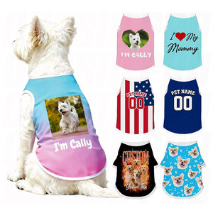 T-shirt personnalisé pour animaux de compagnie, maillot pour chien, personnalisable avec nom, photo, texte, logo, pull confortable pour chiens et chats de petite, moyenne et grande taille - Product Image 1