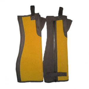Custom Genuine Leather <b>Half</b> <b>Chaps</b> Western English Equestrian Riding Gaiters Cowhide Horse Gear B2B LHC-0058 - Product Image 4