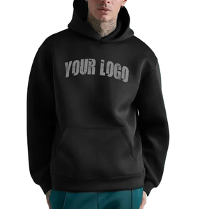 Sudadera con capucha unisex personalizada de algodón de alto gramaje, tejida, antiencogimiento, cortavientos, transpirable, teñida en prenda, ecológica, con cremallera y color liso. - Product Image 3