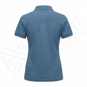 T-shirt de golf personnalisé pour femme, coupe ajustée, col à revers, manches courtes, polos personnalisables, vêtements haut de gamme, couleur sur mesure - Product Image 2
