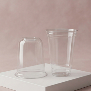 Wholesale Clear Disposable <b>Cups</b> Takeaway PP PET Bubble Tea <b>Plastic</b> <b>Cup</b> With Lid For Cold <b>Drinks</b> Milk Tea Juice - Product Image 1