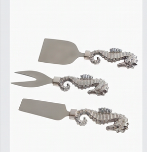 Juego de Quesos de Diseño Premium con Forma de Cocodrilo en Acero Inoxidable con Mango de Latón, Perfecto para Bodas y Cenas Elegantes - Product Image 1