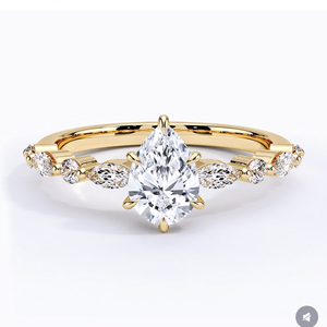 Premium Quality Silver Plated Pearl <b>Ring</b> <b>for</b> <b>Women</b> Sparkling Luxury IGI Certified Wedding Engagement Party <b>Statement</b> <b>Ring</b> - Product Image 2