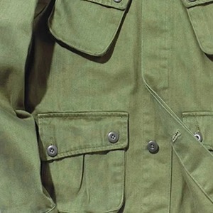 Men's 100% Cotton Vintage Multi-Pocket Safari <b>Jacket</b> Casual <b>Worker</b> Street Wear with Button Decoration for Autumn Canvas Fabric - Product Image 2