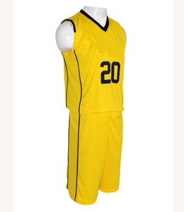 Custom Sublimated Basketball Jersey Set Number 10 Navy <b>Red</b> V-Neck Sleeveless Moisture Wicking Uniform Adult Unisex - Product Image 5