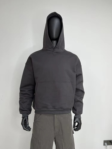 Sudadera con Capucha Personalizada con Logotipo, Estilo Urbano, Felpa Francesa de 600 g/m², 100% Algodón, Corte Holgado, Lavado Ácido, para Hombre - Product Image 4