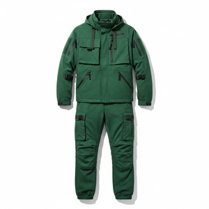 Chándal Deportivo Impermeable con Capucha de Algodón 100% Vaquero, Estilo Cargo, Largo Completo, para Primavera/Invierno 2026, Última Moda, Venta al por Mayor, Personalizado - Product Image 1