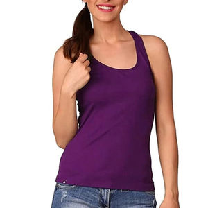 Camiseta sin mangas de algodón para mujer, top casual de verano, camiseta con tirantes, chaleco corto, moda femenina, camiseta sin mangas de alta calidad - Product Image 1