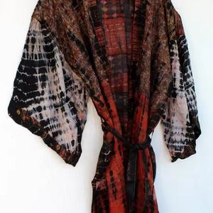 Nouvel arrivage Robe kimono tie-dye à la main Robe longue Kimono Robe Kimono Boho Demoiselle d'honneur pour les femmes - Product Image 1