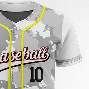 Wholesale 2026 Button <b>Down</b> Baseball Jerseys for Men Softball Jerseys Short Sleeve Baseball Shirts Customized OEM ODM Serviced - Product Image 6