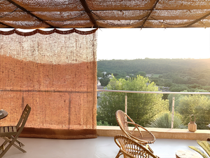 Eco2go Vietnam Eco-Friendly Woven Coconut Fiber Canopy | Natural Aesthetic <b>Sun</b> Protection Net Manual Balcony <b>Shade</b> Sail - Product Image 5