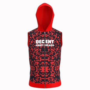 Sudadera sin mangas de boxeo profesional con tecnología de absorción de humedad para luchadores de élite, entrenamiento en el gimnasio y calentamiento. - Product Image 3