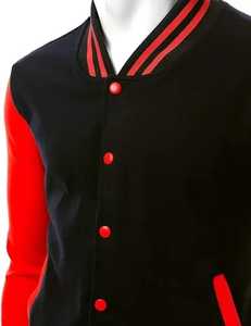 Custom Chenille Patch Varsity <b>Jacket</b> With Wool Blend Body Personalized Embroidered Letterman <b>Jacket</b> With Genuine <b>Leather</b> Sleeves - Product Image 1
