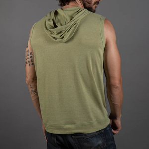 Débardeur de sport moderne sans manches pour homme, respirant, léger, doux, séchage rapide, style vintage, avec logo brodé sur le devant - Product Image 2