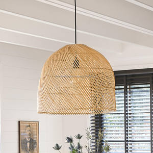 Decorative Woven <b>Rattan</b> Lampshade Boho Chic Style Eco-Friendly Ceiling <b>Shade</b> for Interior Designers Bulk Order - Product Image 5