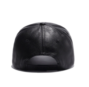 New Design <b>Baseball</b> <b>Caps</b> Genuine Leather Custom Made Black Fitted Leather <b>Baseball</b> <b>Caps</b> Leather <b>Caps</b> OEM Service in Cheap Prices - Product Image 6