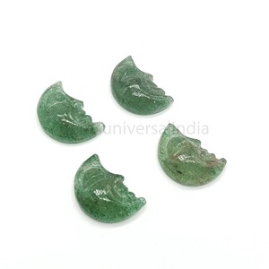 Cuarzo Verde Fresa Natural Tallado en Forma de Luna Creciente de 18mm, Gema a Precio Mayorista, Cristal Curativo a Granel para Fabricación de Joyas - Product Image 6