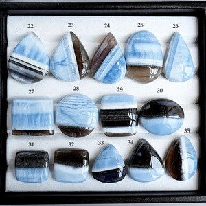 Owyhee Blue <b>Opal</b> Cabochon Natural Flatback Loose Gemstones for Jewelry Making - Product Image 2