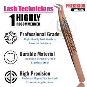 Pince à épiler pour extensions de cils, nouveau style, pointe en fibre, service OEM, meilleures ventes - Product Image 4