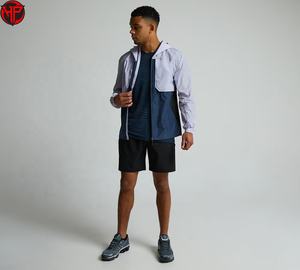 Chaqueta Cortavientos con Capucha Personalizada y Transpirable, Talla Grande, Informal, para Exteriores, 100% Poliéster, Fabricante de Chaquetas Cortavientos - Product Image 2