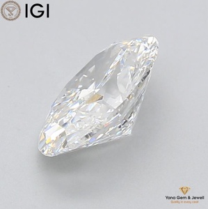 Magnifique bijou central, diamant de laboratoire CVD certifié IGI, 2,50 carats, pureté VVS1, couleur D, taille ovale - Product Image 4