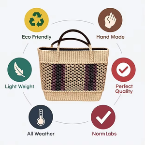Elegant Noir Stripe Women Tote <b>Bag</b> Spacious Interior Comfortable Shoulder Carry Style <b>Summer</b> Fashion Indian Supplier <b>Bag</b> - Product Image 3