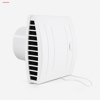 Grille d'aération murale carrée en plastique réglable et durable Chinafore PAV-F 125 mm pour climatisation commerciale