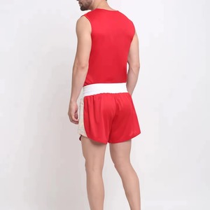 Uniforme de Boxeo, Conjunto de 2 Piezas, Logotipo Personalizado, Poliéster Transpirable, Ropa de Artes Marciales Mixtas (MMA), MOQ 10 - Product Image 4