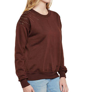 Sweat-shirts en molleton pour femmes, légers, en coton biologique, écologiques, à manches longues, à prix raisonnable - Product Image 1