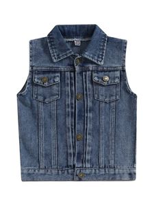 Chaleco Vaquero Personalizable para Niños, Sin Mangas, de Alta Calidad, Transpirable, de Algodón, Informal, de Invierno, a la Moda - Product Image 3