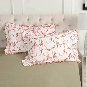 Printed Jacquard Pattern Designer <b>Pillow</b> Cover 100% Polyester Drawstring Closure Stylish <b>Decorative</b> <b>Pillow</b> Case for Bedroom - Product Image 6
