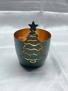 Support de bougie portable en fer noir fait main, écologique et étanche, idéal pour les décorations de Noël et de Diwali (vente en gros) - Product Image 3