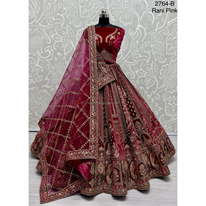 ชุดเจ้าสาวอินเดียกำมะหยี่คอลเลกชันสำหรับเจ้าสาวกับงาน zarkhan โดย fabzone - Product Image 1