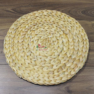 Eco-Friendly Round Natural Water Hyacinth <b>Woven</b> <b>Placemats</b>, Durable Table Mats for Dining & Home Decor - Product Image 5