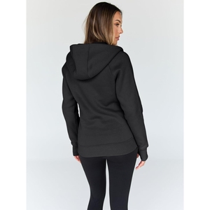 Sudadera con capucha para mujer, edición premium, la más demandada, con cierre frontal de cremallera, servicio OEM/ODM aceptable, capucha con cordón ajustable. - Product Image 4