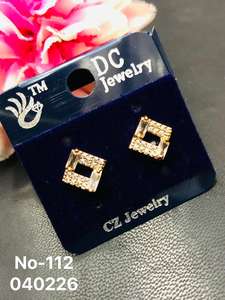 Pendientes de Corazón Geométricos de Acero Inoxidable Chapados en Oro, Tendencia 2026, Joyería al por Mayor, Pendientes de Mariposa y Flor para Mujer - Product Image 6