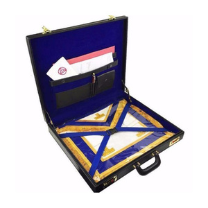 Royal Arch Regalia Apron Case Personalized with Metal Name Plate Custom Embroidery OEM Manufacturer - Product Image 1