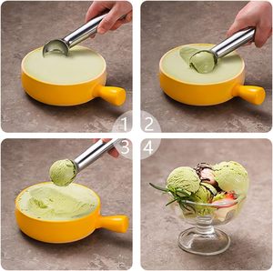 Cuillère à glace en alliage d'aluminium massif, résistante, anti-gel, compatible lave-vaisselle, avec logo et prix personnalisés - Product Image 4