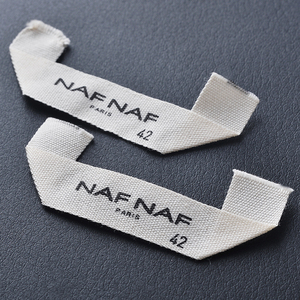 Étiquettes tissées écologiques, étiquettes de taille pour vêtements durables, vente directe d'usine - Product Image 6