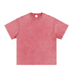 Fashion Wear Men Acid Wash Formal T-Shirts 100% Cotton Regular Fit Wholesale Custom Short Sleeve - Product Image 5