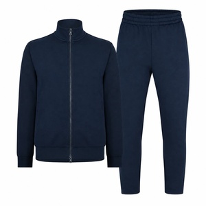 Men Winter Fleece Tracksuit Set Long Sleeve Zipper <b>Jacket</b> and Sweatpants Casual Sports <b>Gym</b> Jogger Suit Breathable Streetwear - Product Image 4