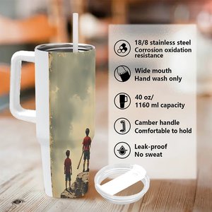 40oz <b>Large</b> Stainless Steel Tumbler With Custom Design For Outdoor Use - Product Image 5
